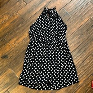 Maeve by Anthropologie Black and white polka dot dress X-large